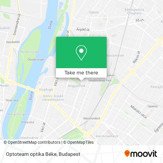 Optoteam optika Béke map