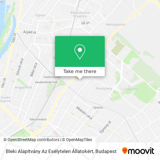 Bleki Alapítvány Az Esélytelen Állatokért map