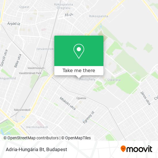 Adria-Hungária Bt map