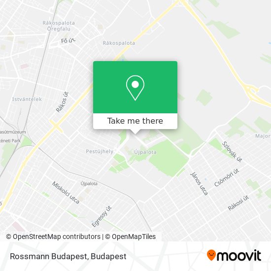 Rossmann Budapest map