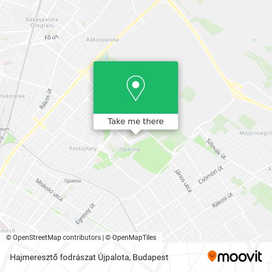 Hajmeresztő fodrászat Újpalota map