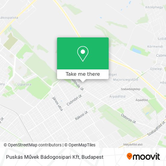 Puskás Művek Bádogosipari Kft map