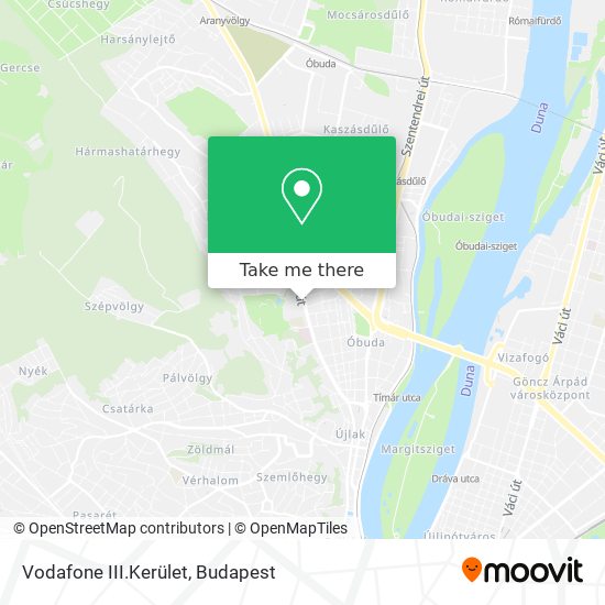 Vodafone III.Kerület map