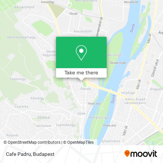 Cafe Padru map