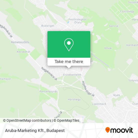 Aruba-Marketing Kft. map