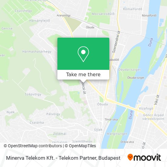 Minerva Telekom Kft. - Telekom Partner map