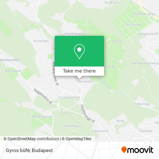 Gyros büfé map