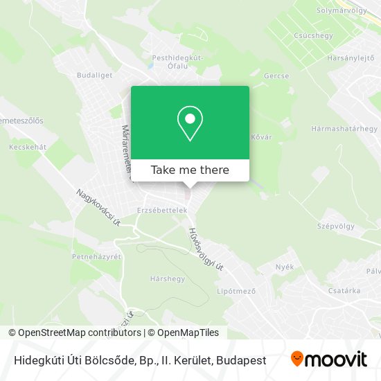 Hidegkúti Úti Bölcsőde, Bp., II. Kerület map