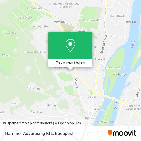Hammer Advertising Kft. map