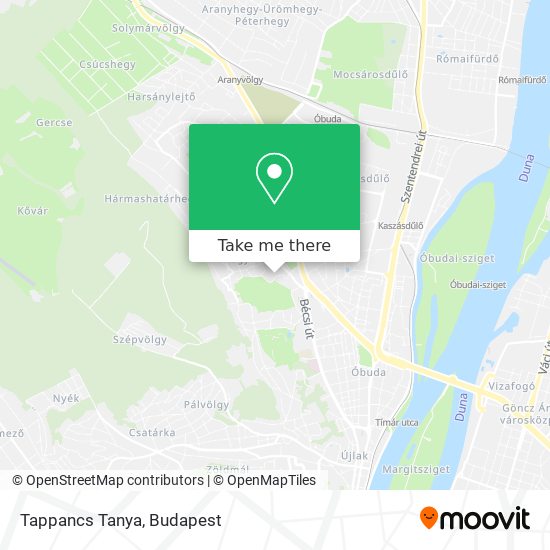 Tappancs Tanya map
