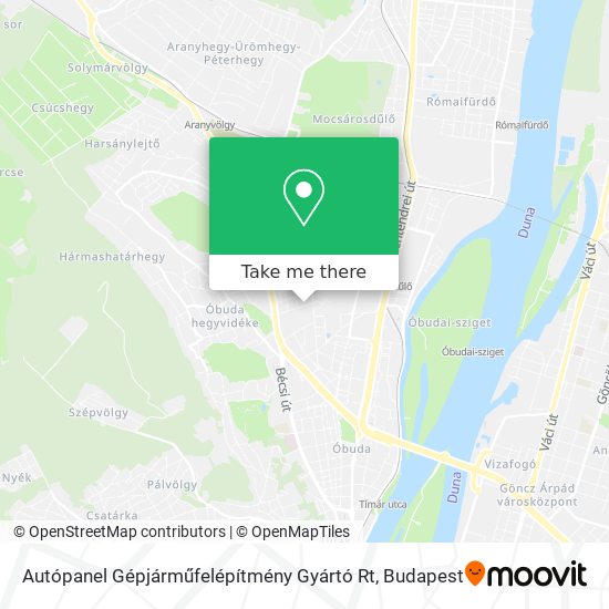 Autópanel Gépjárműfelépítmény Gyártó Rt map