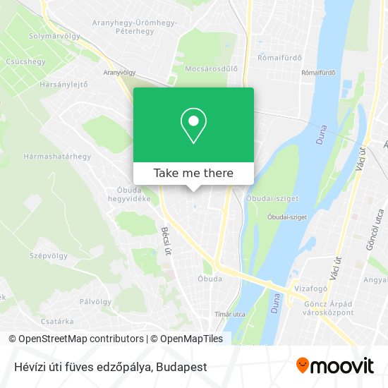 Hévízi úti füves edzőpálya map