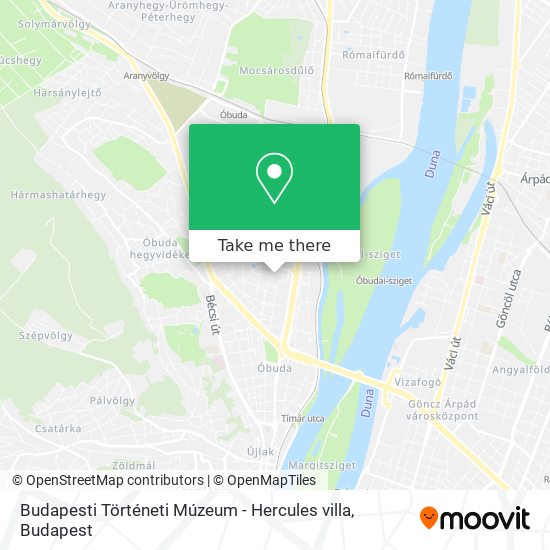 Budapesti Történeti Múzeum - Hercules villa map