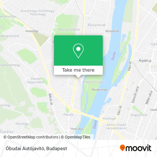 Óbudai Autójavító map