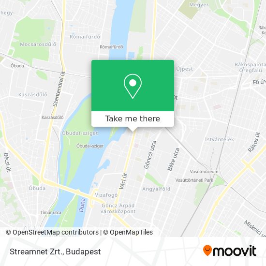 Streamnet Zrt. map