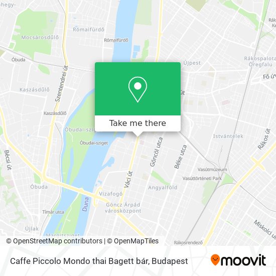 Caffe Piccolo Mondo thai Bagett bár map