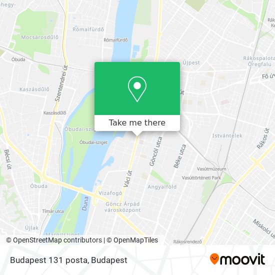 Budapest 131 posta map