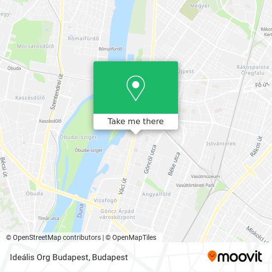 Ideális Org Budapest map