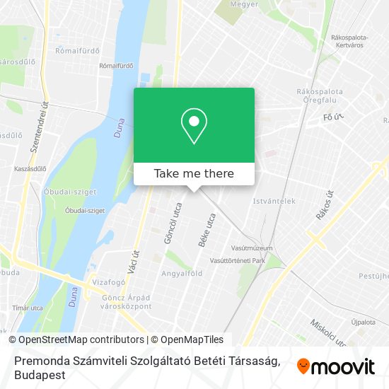 Premonda Számviteli Szolgáltató Betéti Társaság map