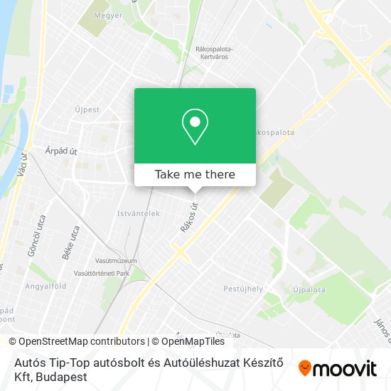 Autós Tip-Top autósbolt és Autóüléshuzat Készítő Kft map