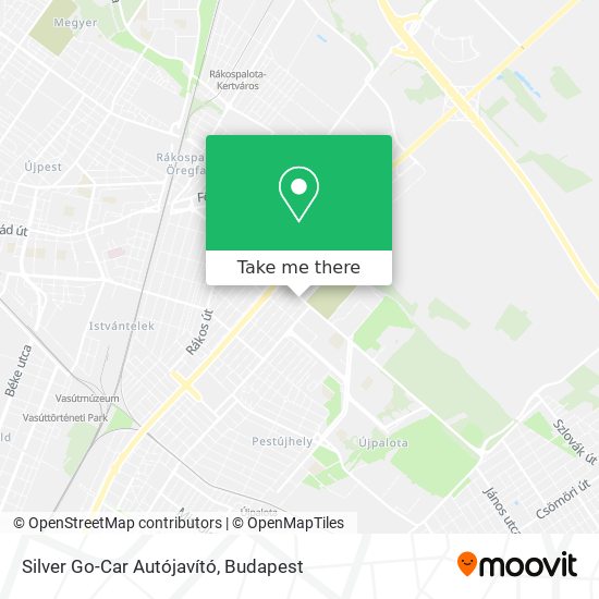 Silver Go-Car Autójavító map