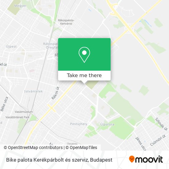 Bike palota Kerékpárbolt és szerviz map