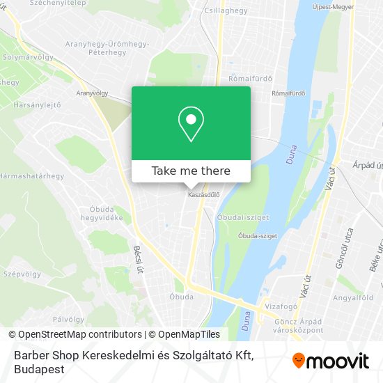 Barber Shop Kereskedelmi és Szolgáltató Kft map