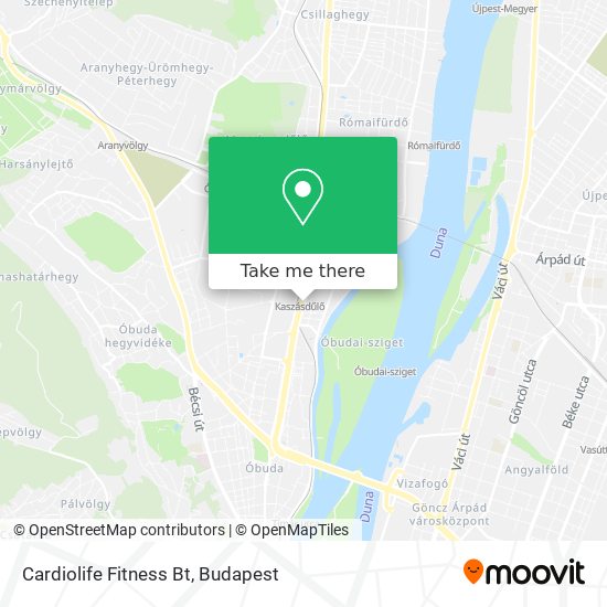 Cardiolife Fitness Bt map