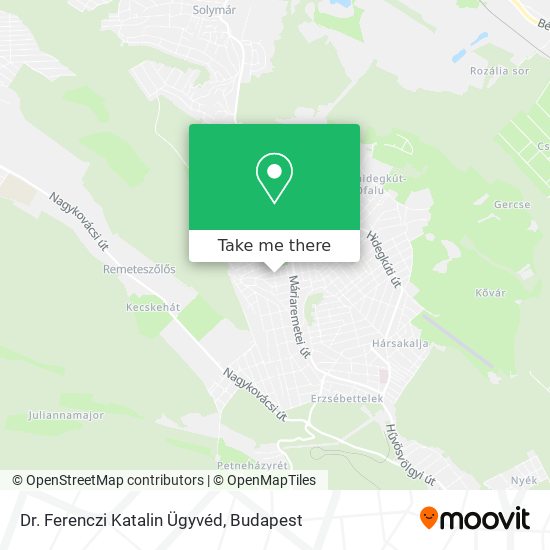Dr. Ferenczi Katalin Ügyvéd map