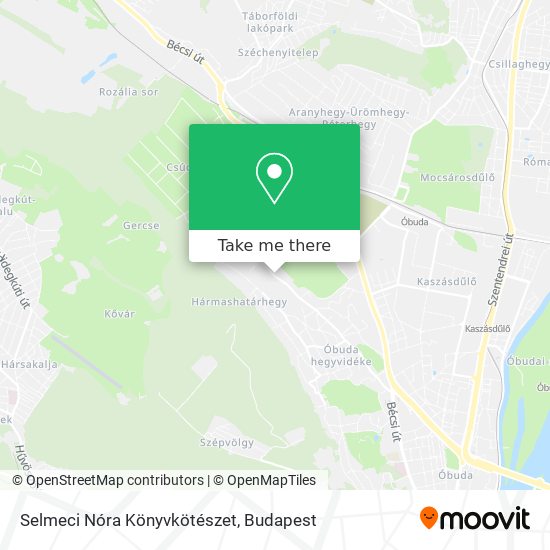 Selmeci Nóra Könyvkötészet map