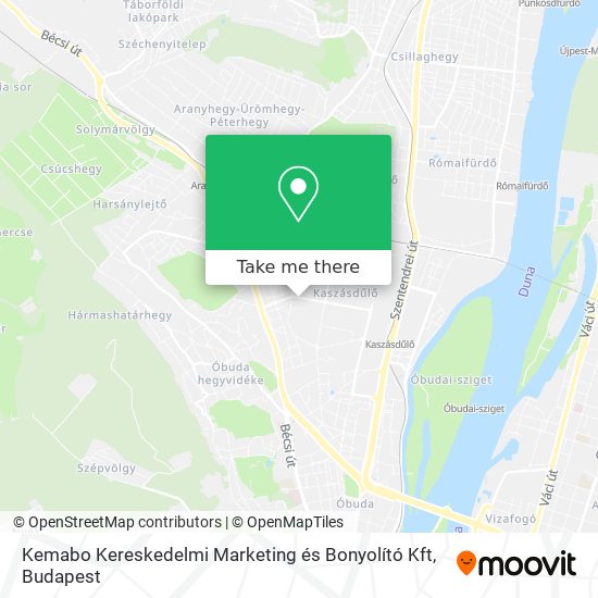 Kemabo Kereskedelmi Marketing és Bonyolító Kft map