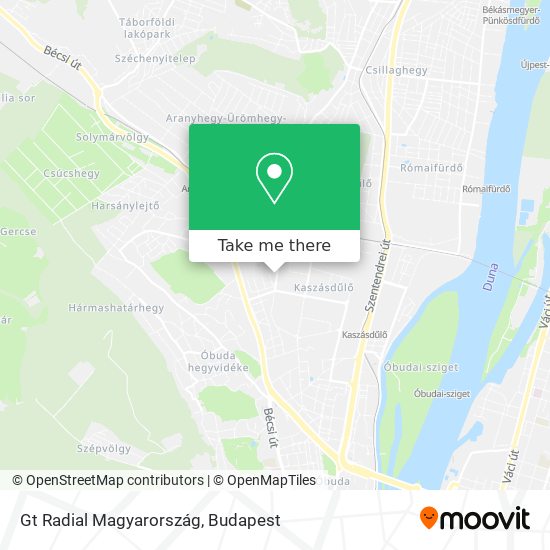 Gt Radial Magyarország map