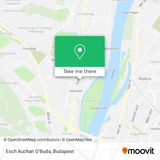 Esch Auchan O'Buda map