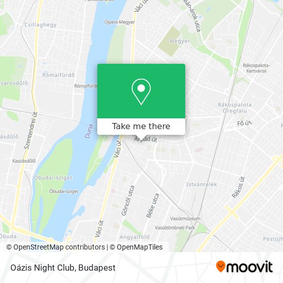 Oázis Night Club map