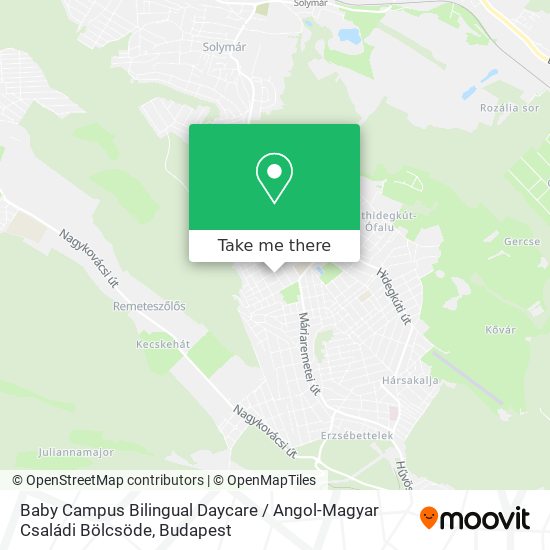 Baby Campus Bilingual Daycare / Angol-Magyar Családi Bölcsöde map