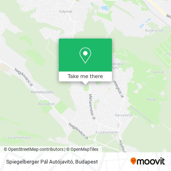 Spiegelberger Pál Autójavító map