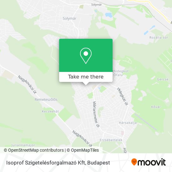 Isoprof Szigetelésforgalmazó Kft map