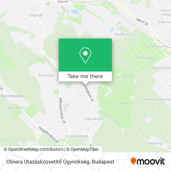 Olinera Utazásközvetítő Ügynökség map