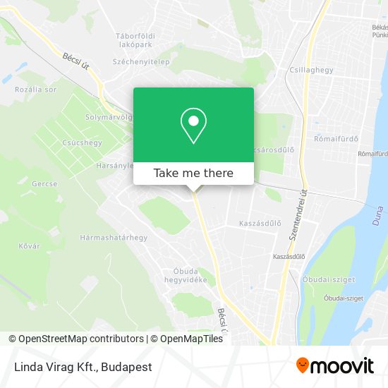 Linda Virag Kft. map