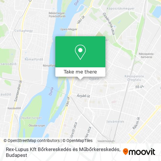 Rex-Lupus Kft Bőrkereskedés és Műbőrkereskedés map