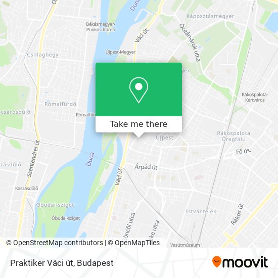 Praktiker Váci út map