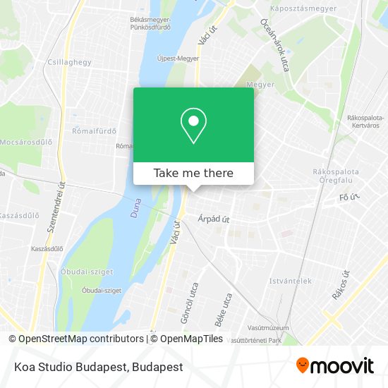 Koa Studio Budapest map