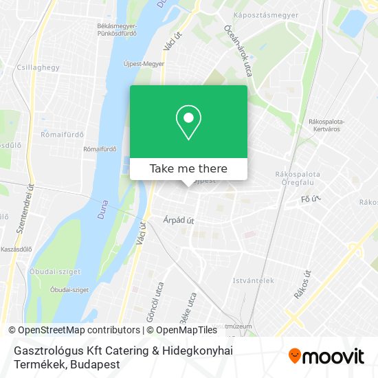 Gasztrológus Kft Catering & Hidegkonyhai Termékek map