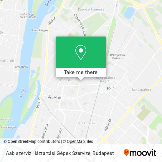 Aab szerviz Háztartási Gépek Szervize map
