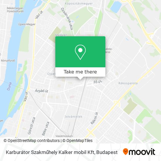 Karburátor Szakműhely Kalker mobil Kft map