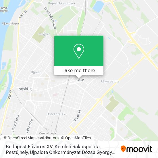 Budapest Főváros XV. Kerületi Rákospalota, Pestújhely, Újpalota Önkormányzat Dózsa György Gimnázium map