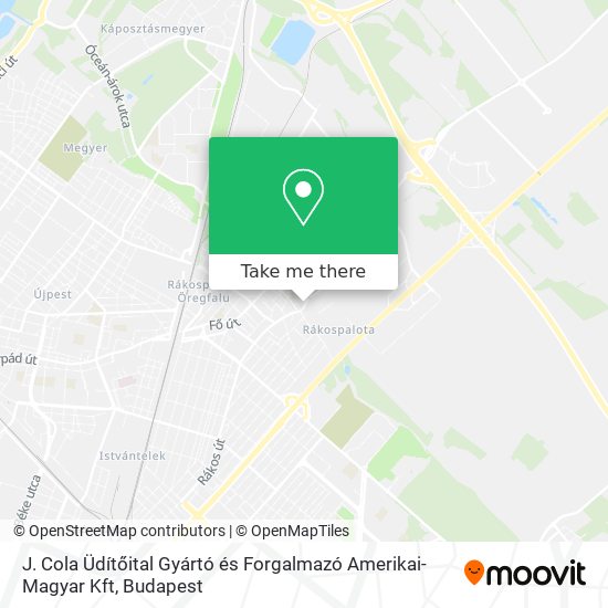J. Cola Üdítőital Gyártó és Forgalmazó Amerikai-Magyar Kft map