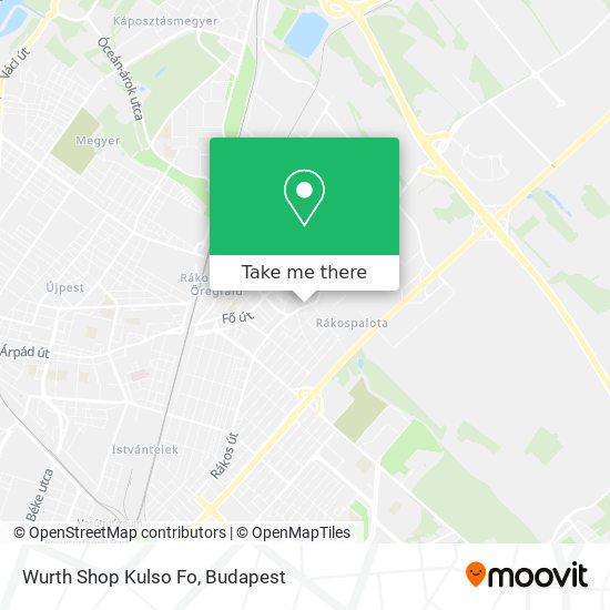 Wurth Shop Kulso Fo map