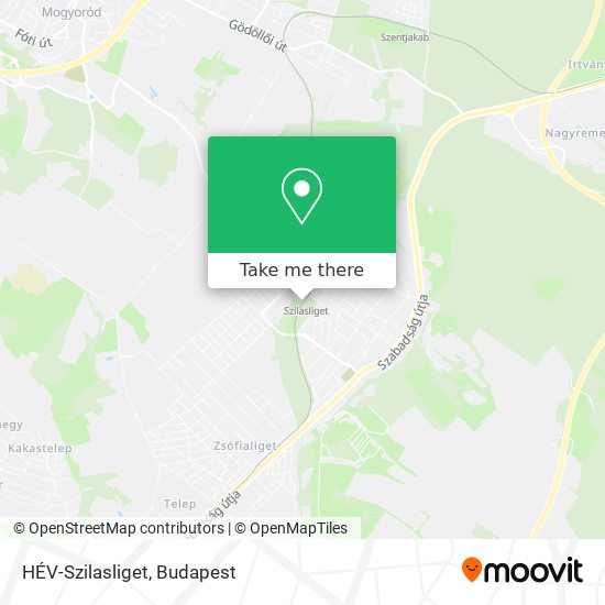 HÉV-Szilasliget map