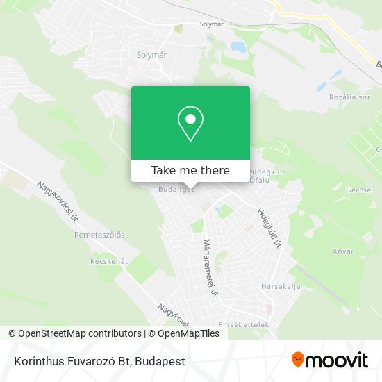Korinthus Fuvarozó Bt map